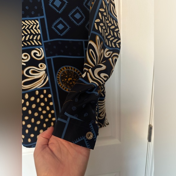 Patterned button up shirt - 100% polyester - Picture 3 of 8
